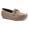 Medifeet Genuine Leather Metal Top Loafers with Arch Support For Women's