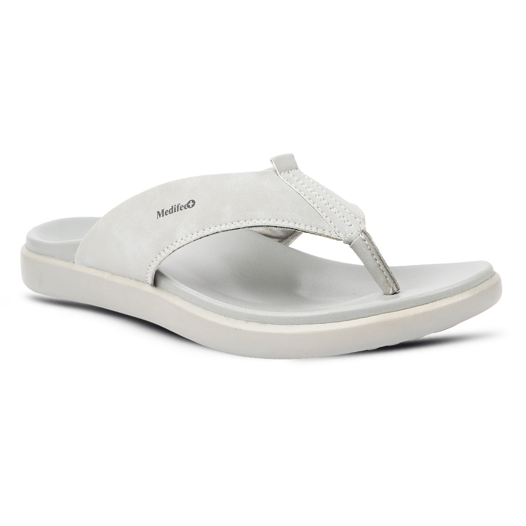 Medifeet Men's Leather Thong Slippers