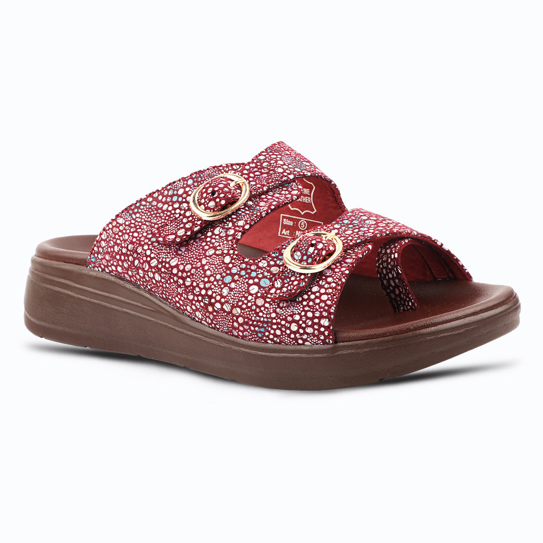 Medifeet Women's Orthopedic Sandals with Cushioned Footbed | Anti-Skid Sole | Arch Support | Adjustable Straps | Comfort Walking Slippers