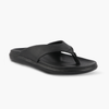 Cushioned V Strap Leather Slippers for Women