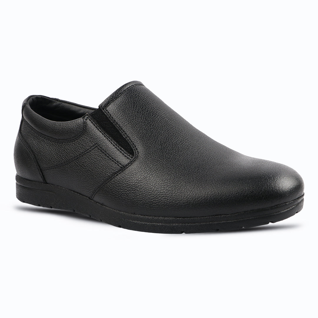 Medifeet Men's Comfort Slip-On Formal Shoes – Arch Support, Soft Cushioned, Anti-Skid Sole