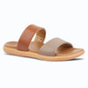 Medifeet Women’s Elegant Dual Tone Comfortable Slides with Orthopedic Cushioned Footbed & Arch Support