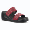 Medifeet Dual Strap Women Wedge Heel Sandals (All Day Wear Comfort)