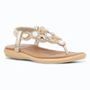 Medifeet Women’s Sparkling Stone-Studded Comfort Sandals | Soft Cushioned Midsole & Elastic Back Strap Fit