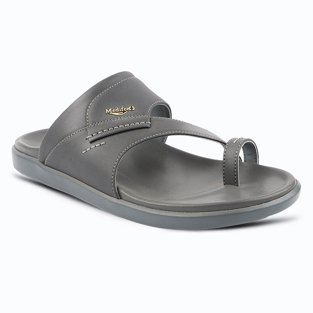 Medifeet Classic Design Leather Slippers for Men
(Ideal for Long Wear)
