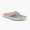 Cushioned V Strap Leather Slippers for Women