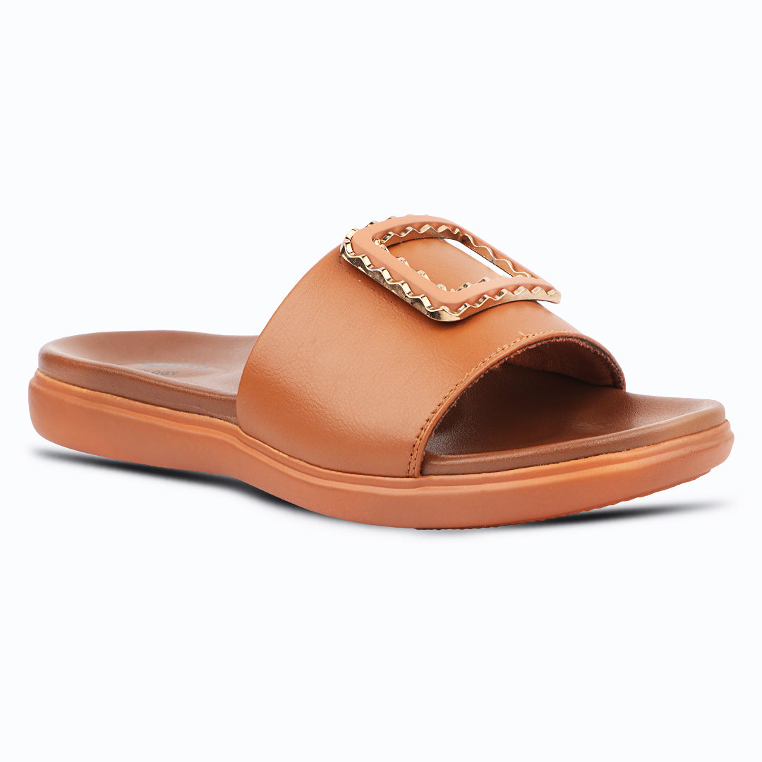 Medifeet Leather Sliders for Women (Comfortable & Classic Design)