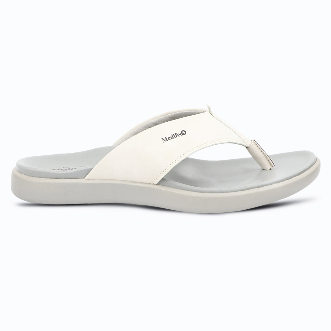 Medifeet Men's Leather Thong Slippers