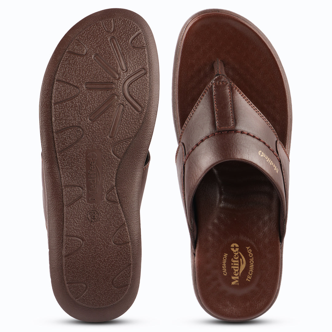 Medifeet Men s Strap-On Slippers
