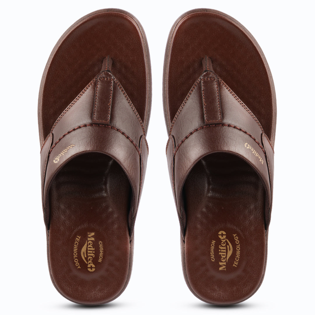 Medifeet Men s Strap-On Slippers