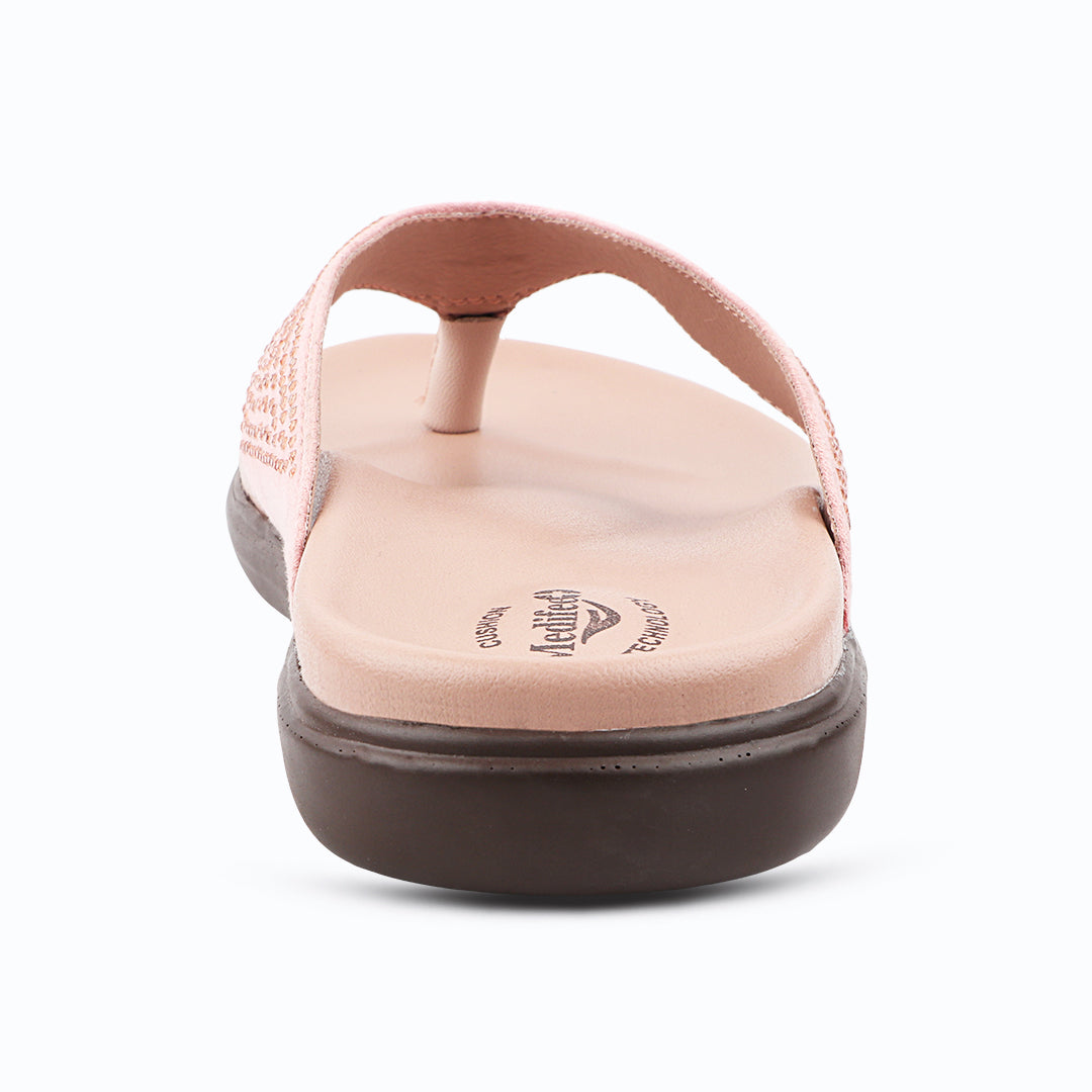 Medifeet Premium V Strap Slippers for Women
(Comfortable Leather Slippers)