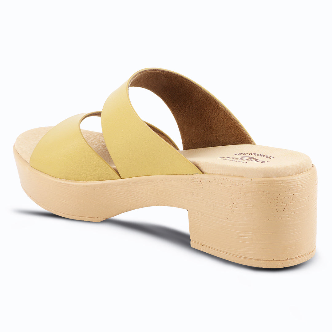 Medifeet Women’s Two Strap Slip-On Heels