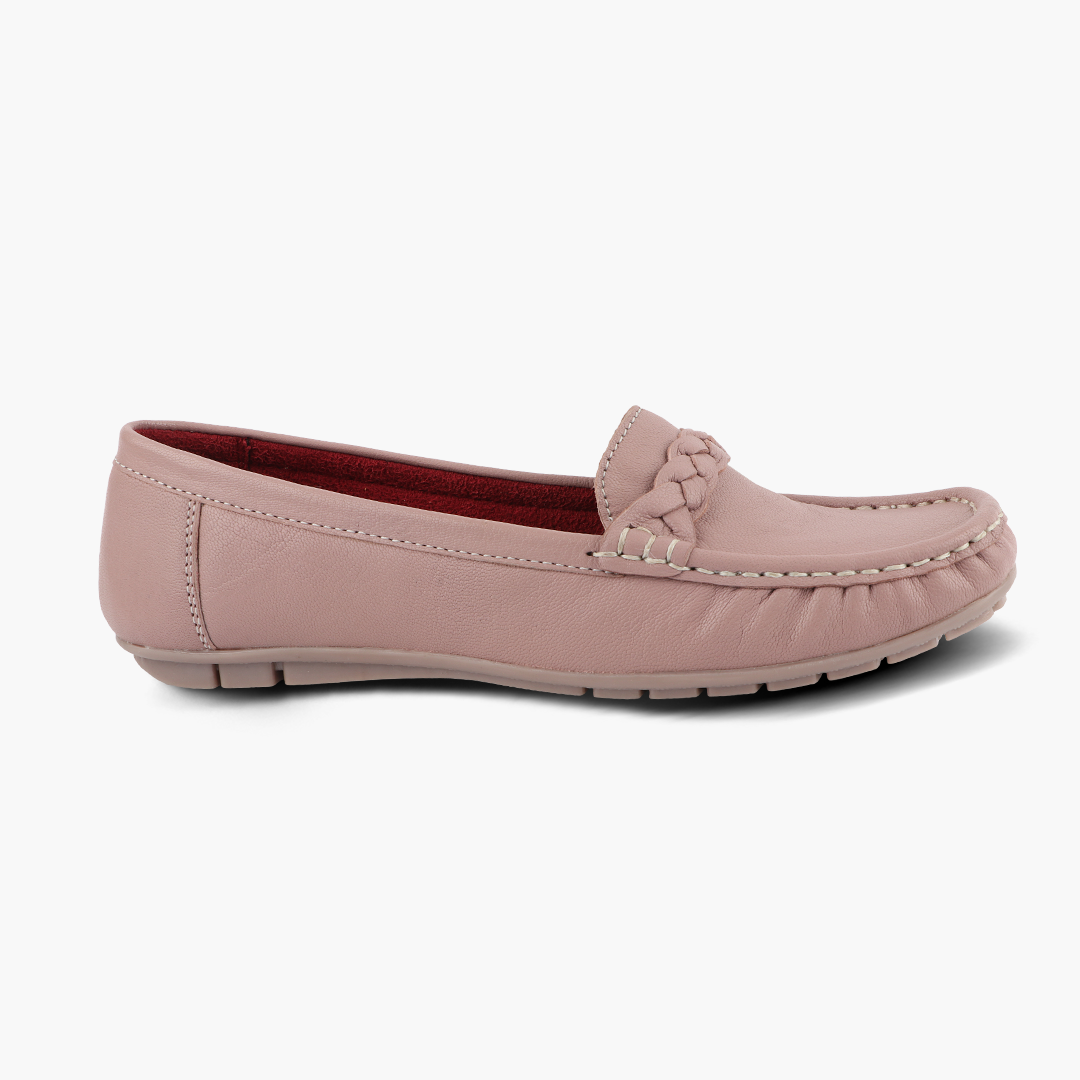 Medifeet Pointed-Toe Leather / Moccasin Loafers Women
(Comfortable Loafers for Women)