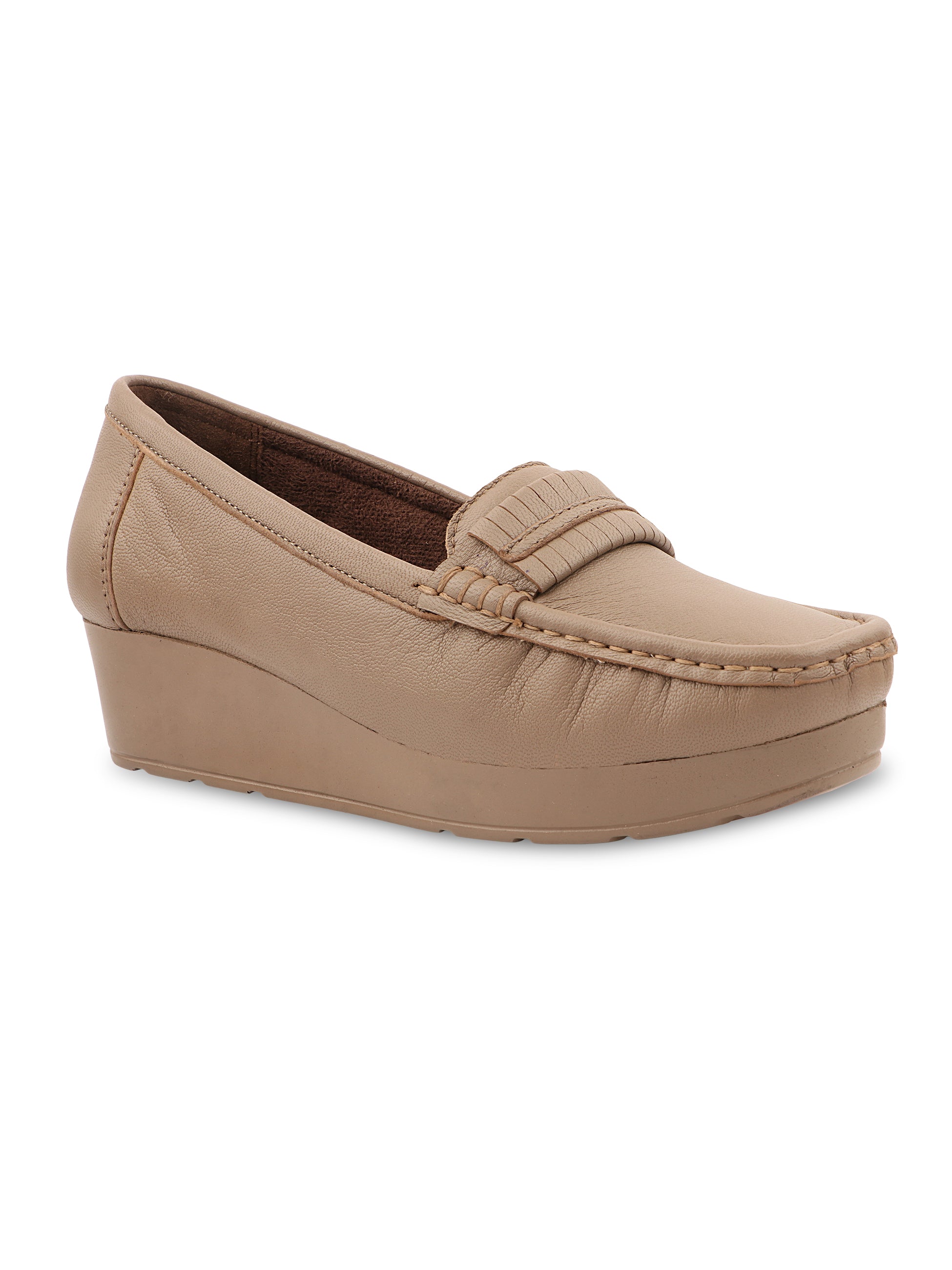 Medifeet Women's Platform Loafer Heels | Arch Support | Cushioned Insole | German Cushion Technology | Anti-Skid Sole | Posture Support | All-Day Comfort
