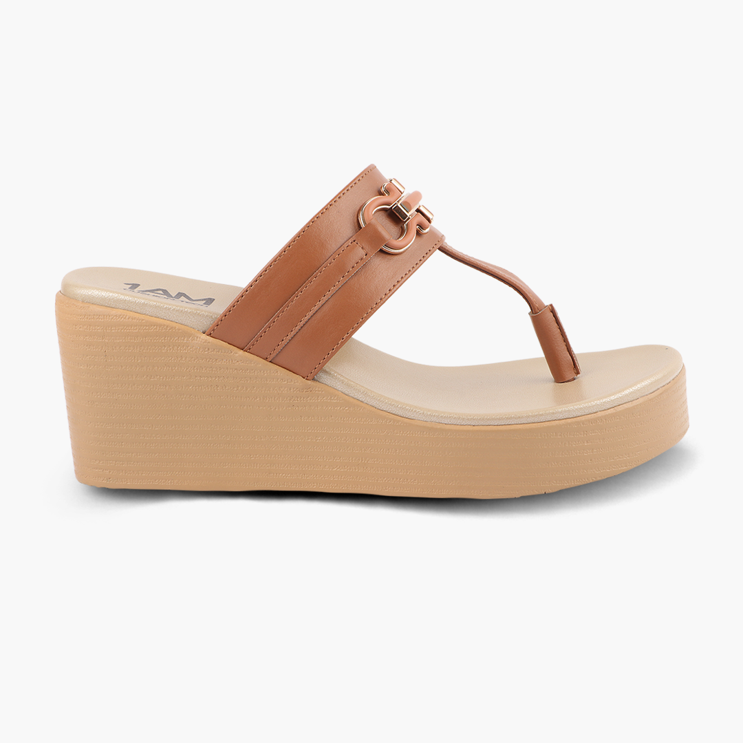Cushioned Wedge Heel Sandals for Women (Arch Support)