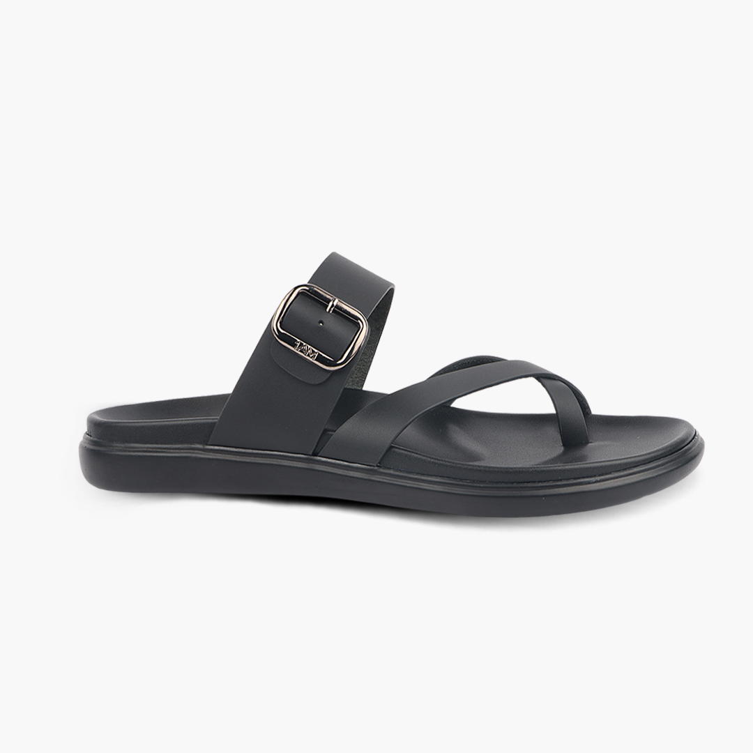 Leather Women’s Slippers with Cushioned Footbed