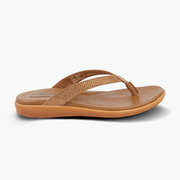 Thin Strap Leather Slippers for Women with Arch Support