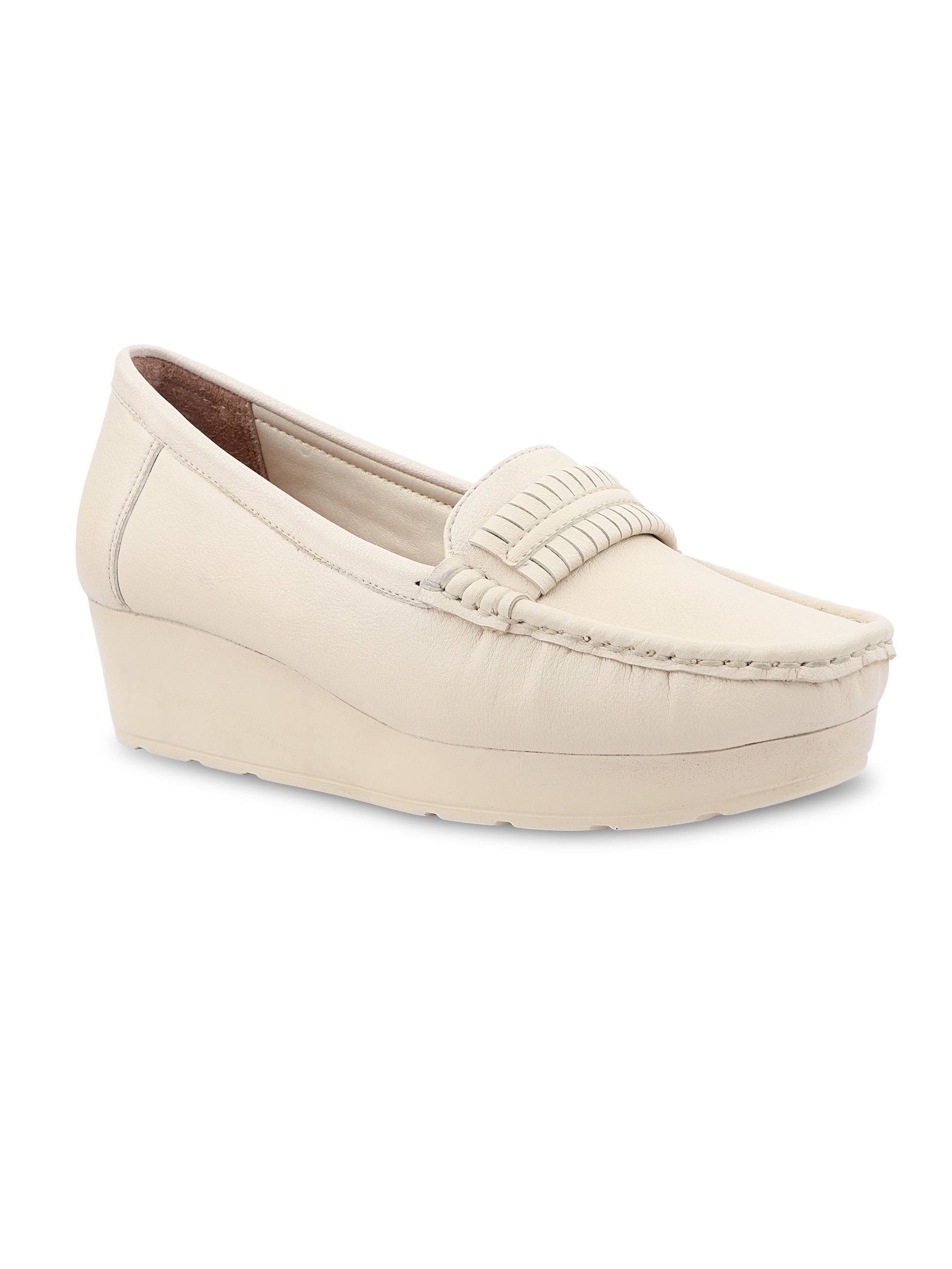 Medifeet Women's Platform Loafer Heels | Arch Support | Cushioned Insole | German Cushion Technology | Anti-Skid Sole | Posture Support | All-Day Comfort