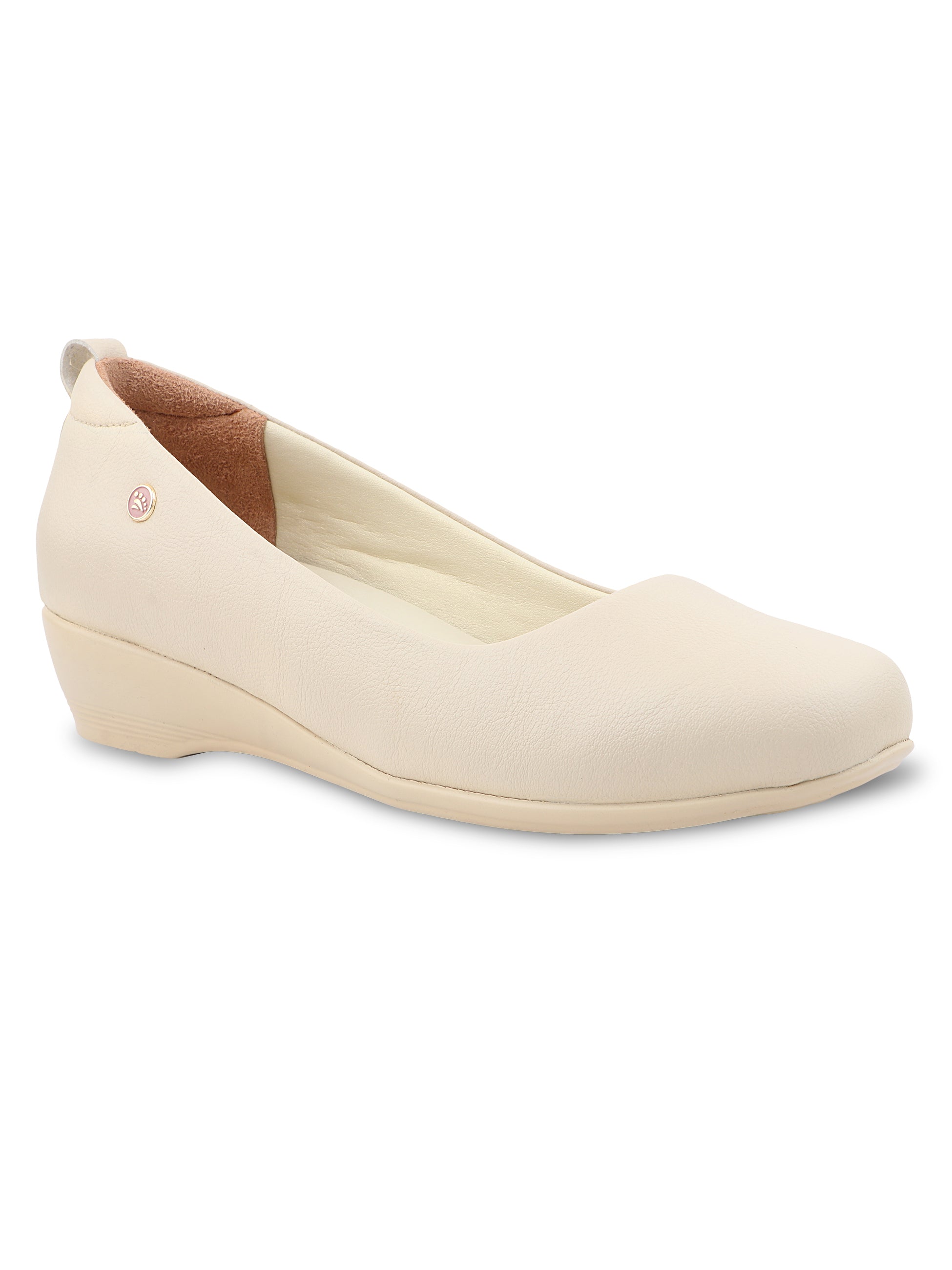 Medifeet Women's Heel Ballerina Slip-On Pump with Arch Support | Orthopedic Comfort | German Cushion Technology Footbed