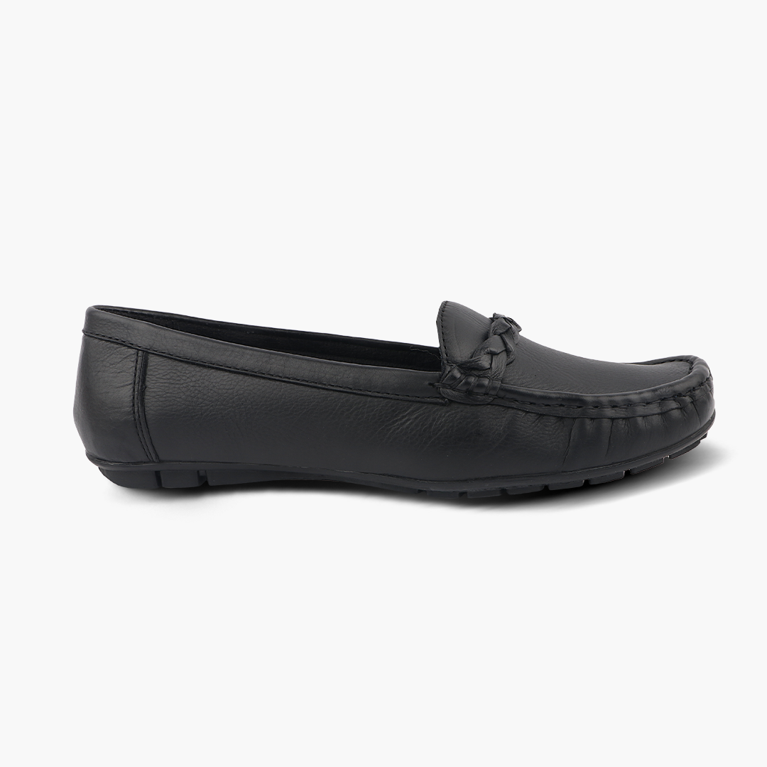 Medifeet Pointed-Toe Leather / Moccasin Loafers Women
(Comfortable Loafers for Women)