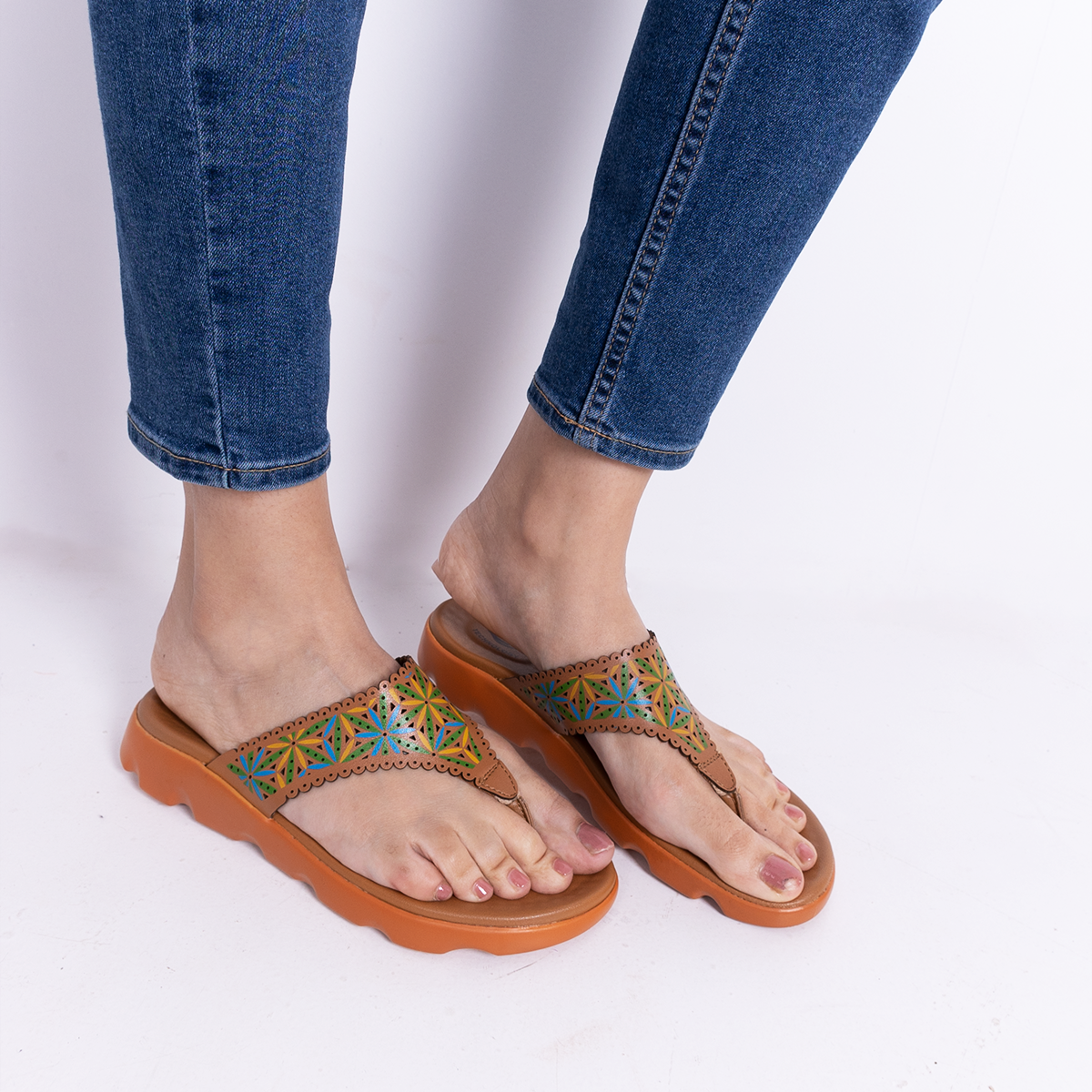 Medifeet V-Flora Comfortable Sandal with Arch Support For Women's
