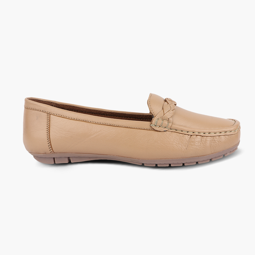Medifeet Pointed-Toe Leather / Moccasin Loafers Women
(Comfortable Loafers for Women)