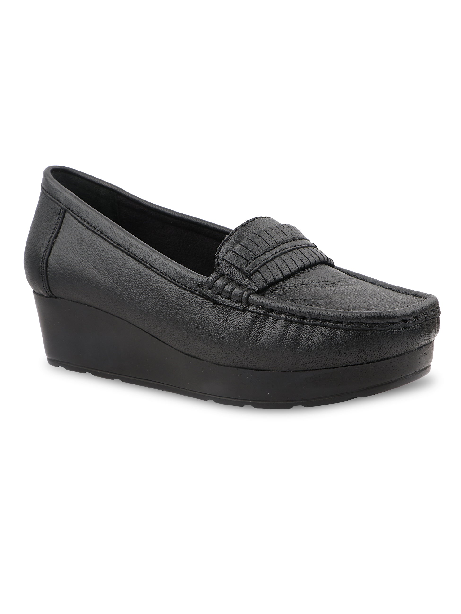 Medifeet Women's Platform Loafer Heels | Arch Support | Cushioned Insole | German Cushion Technology | Anti-Skid Sole | Posture Support | All-Day Comfort