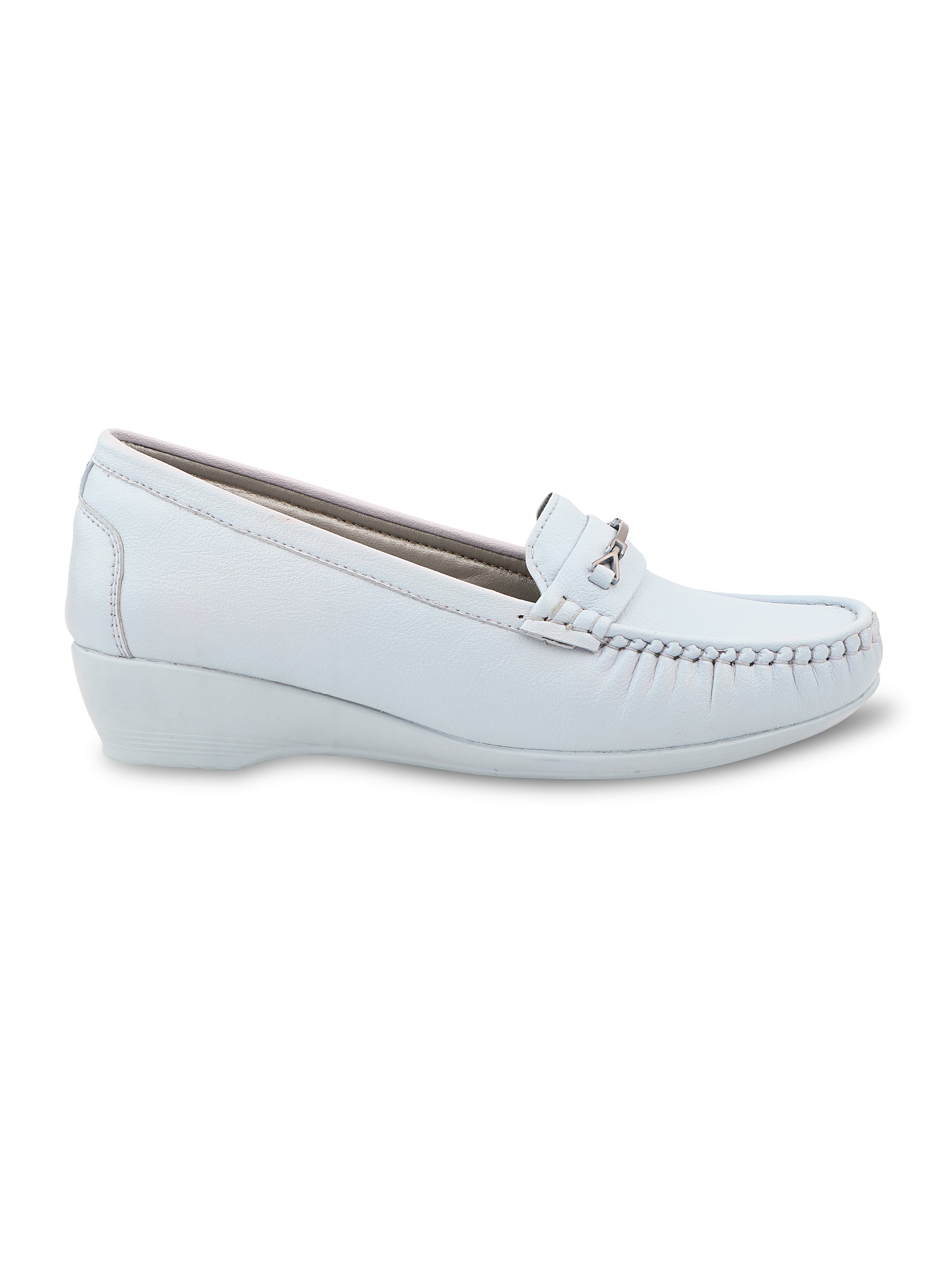 Medifeet Women’s Orthopedic Comfort Loafers – Slip-On Wedge Shoes with Arch Support, Cushioned Footbed & Metallic Horsebit Detail