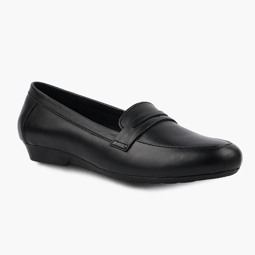 Extra Cushioned Pointed-Toe Belly Loafers for Women