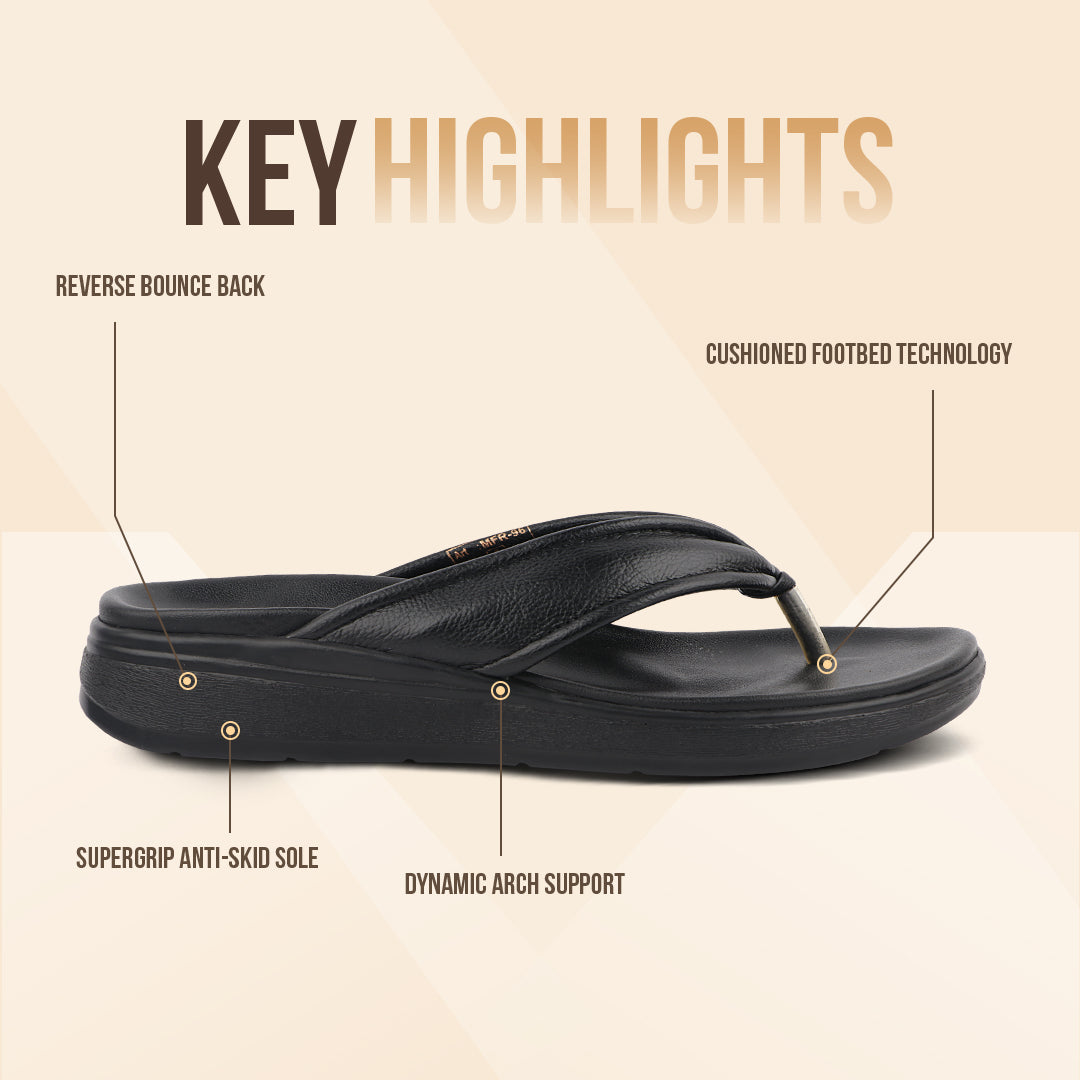 Modern V Strap Style Comfy Leather Slippers for Women