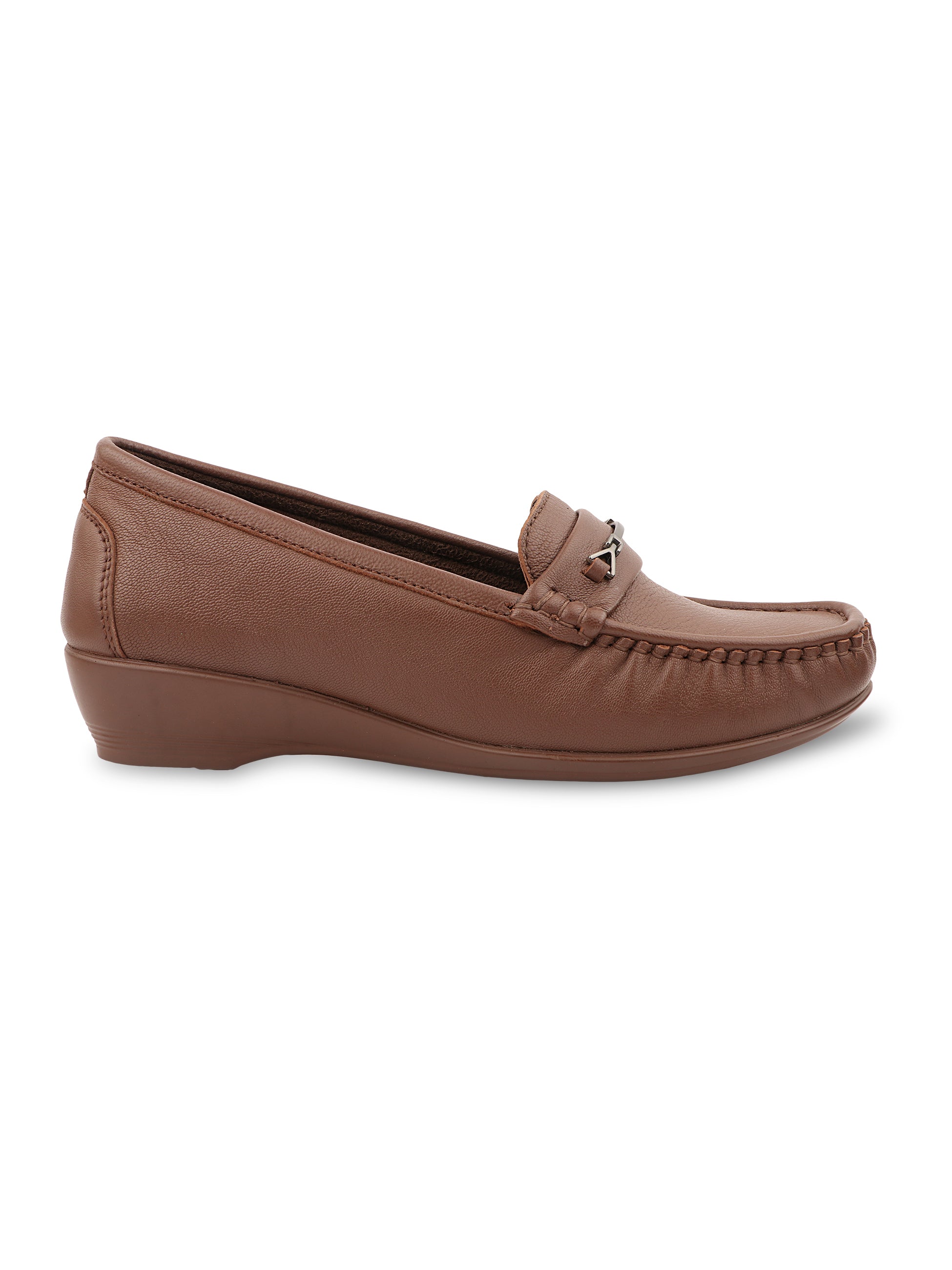 Medifeet Women’s Orthopedic Comfort Loafers – Slip-On Wedge Shoes with Arch Support, Cushioned Footbed & Metallic Horsebit Detail