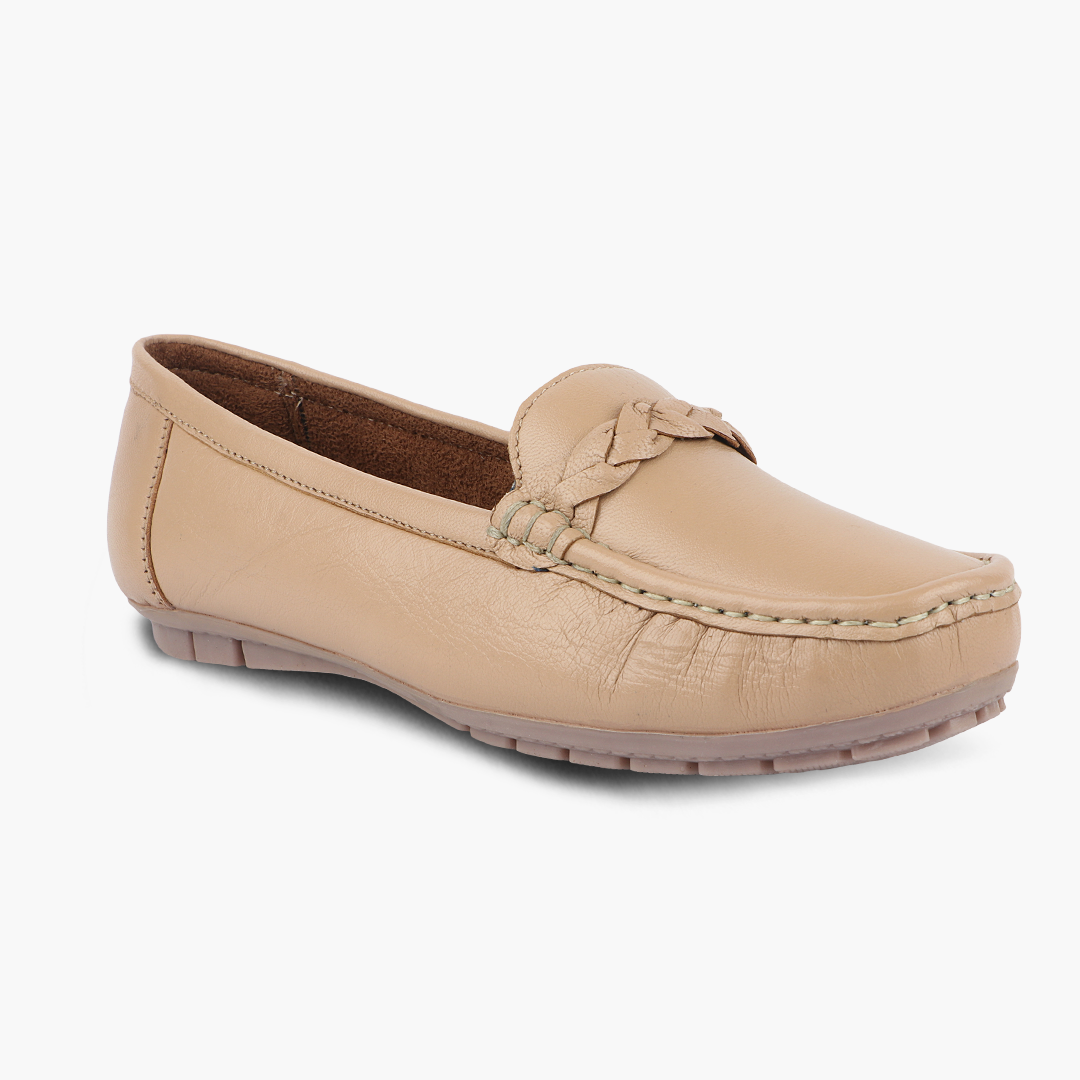Medifeet Pointed-Toe Leather / Moccasin Loafers Women
(Comfortable Loafers for Women)