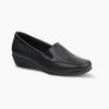 Medifeet Subtle Heel Leather Loafers for Women (Cushioned Footbed with Arch Support)