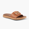 Medifeet Leather Sliders for Women (Comfortable & Classic Design)