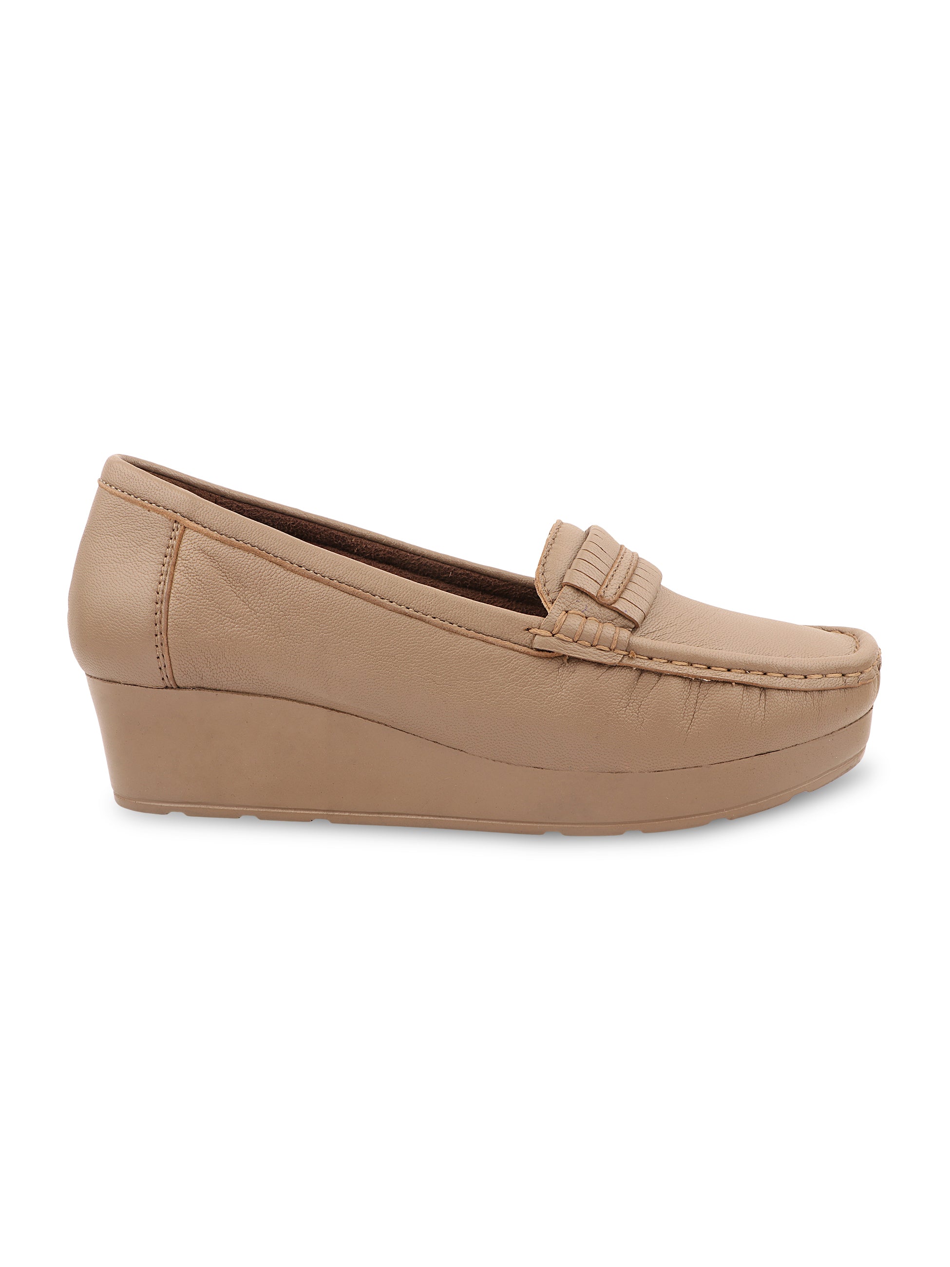 Medifeet Women's Platform Loafer Heels | Arch Support | Cushioned Insole | German Cushion Technology | Anti-Skid Sole | Posture Support | All-Day Comfort