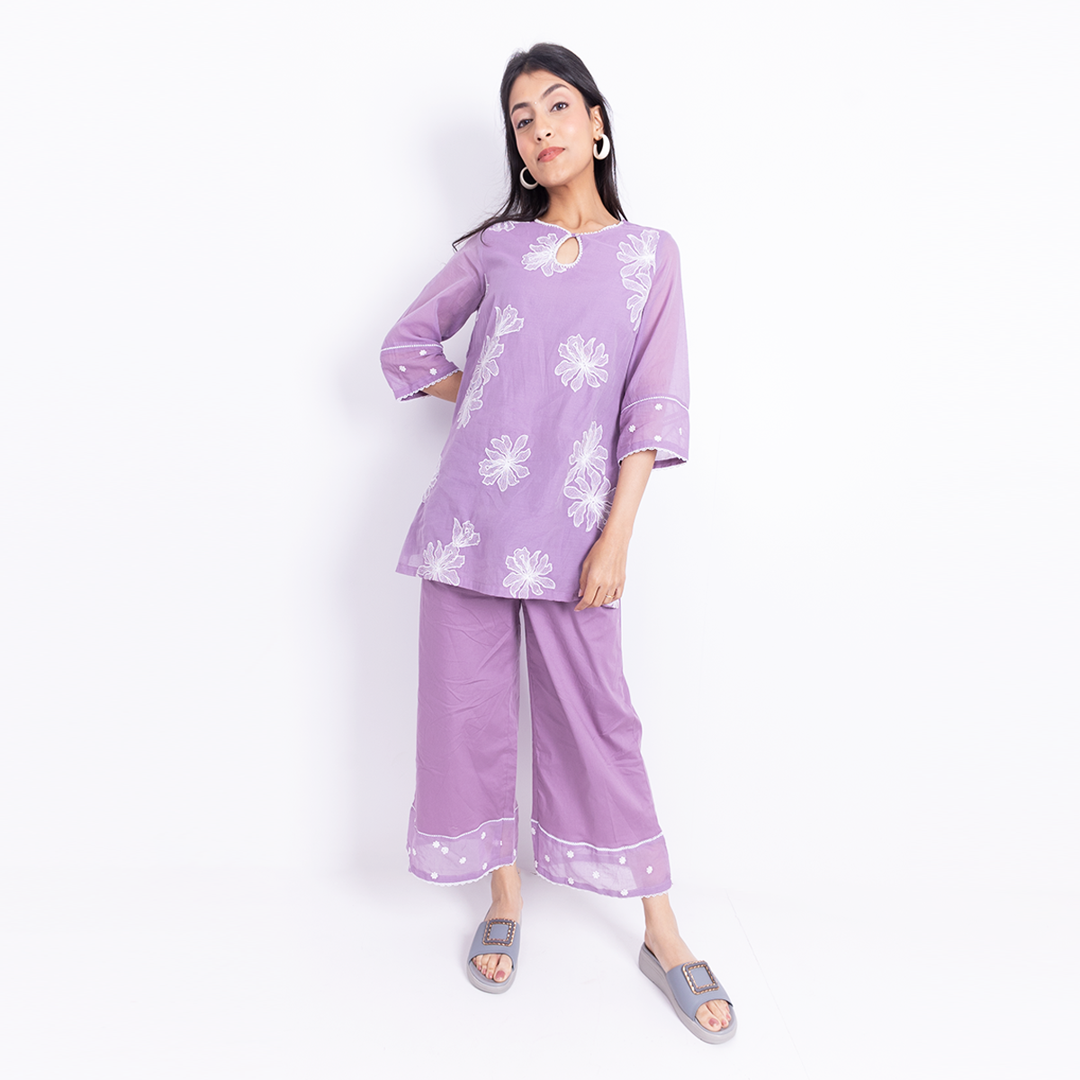 Classic Leather Slippers for Women with Cushioned Footbed