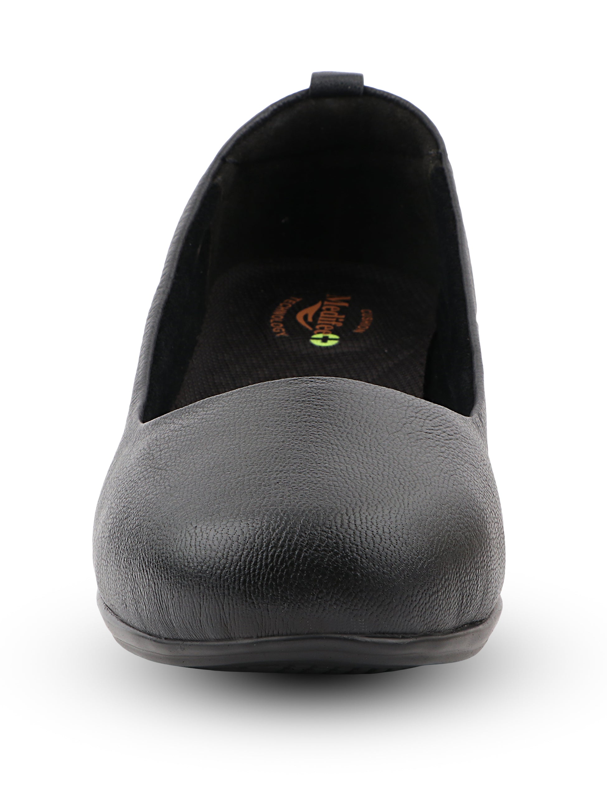 Medifeet Women's Heel Ballerina Slip-On Pump with Arch Support | Orthopedic Comfort | German Cushion Technology Footbed