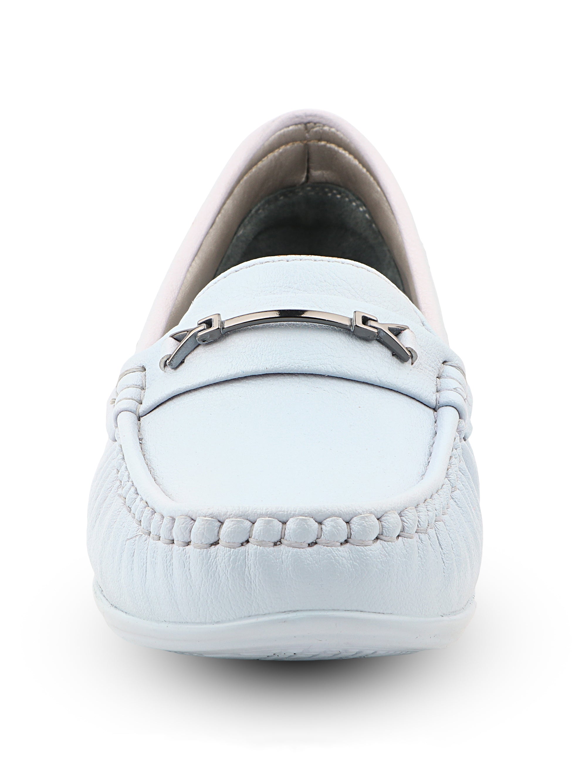 Medifeet Women’s Orthopedic Comfort Loafers – Slip-On Wedge Shoes with Arch Support, Cushioned Footbed & Metallic Horsebit Detail