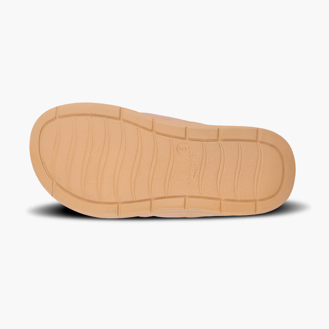 Modern V Strap Style Comfy Leather Slippers for Women