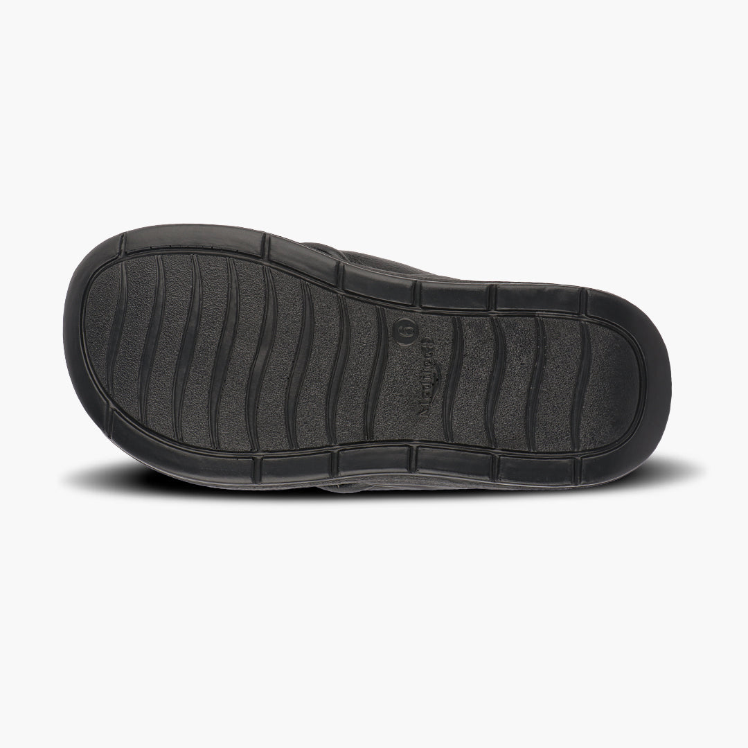 Modern V Strap Style Comfy Leather Slippers for Women