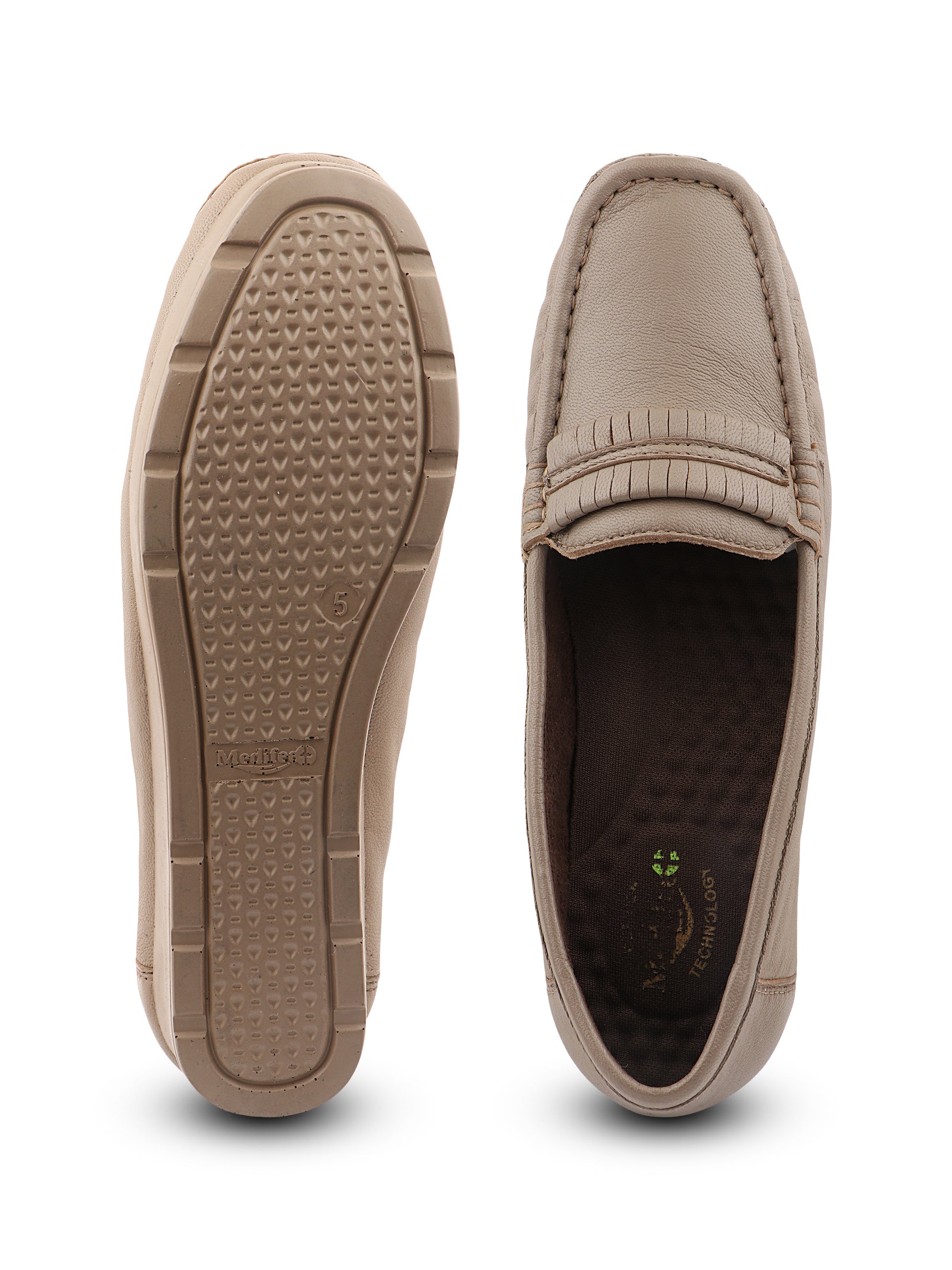 Medifeet Women's Platform Loafer Heels | Arch Support | Cushioned Insole | German Cushion Technology | Anti-Skid Sole | Posture Support | All-Day Comfort