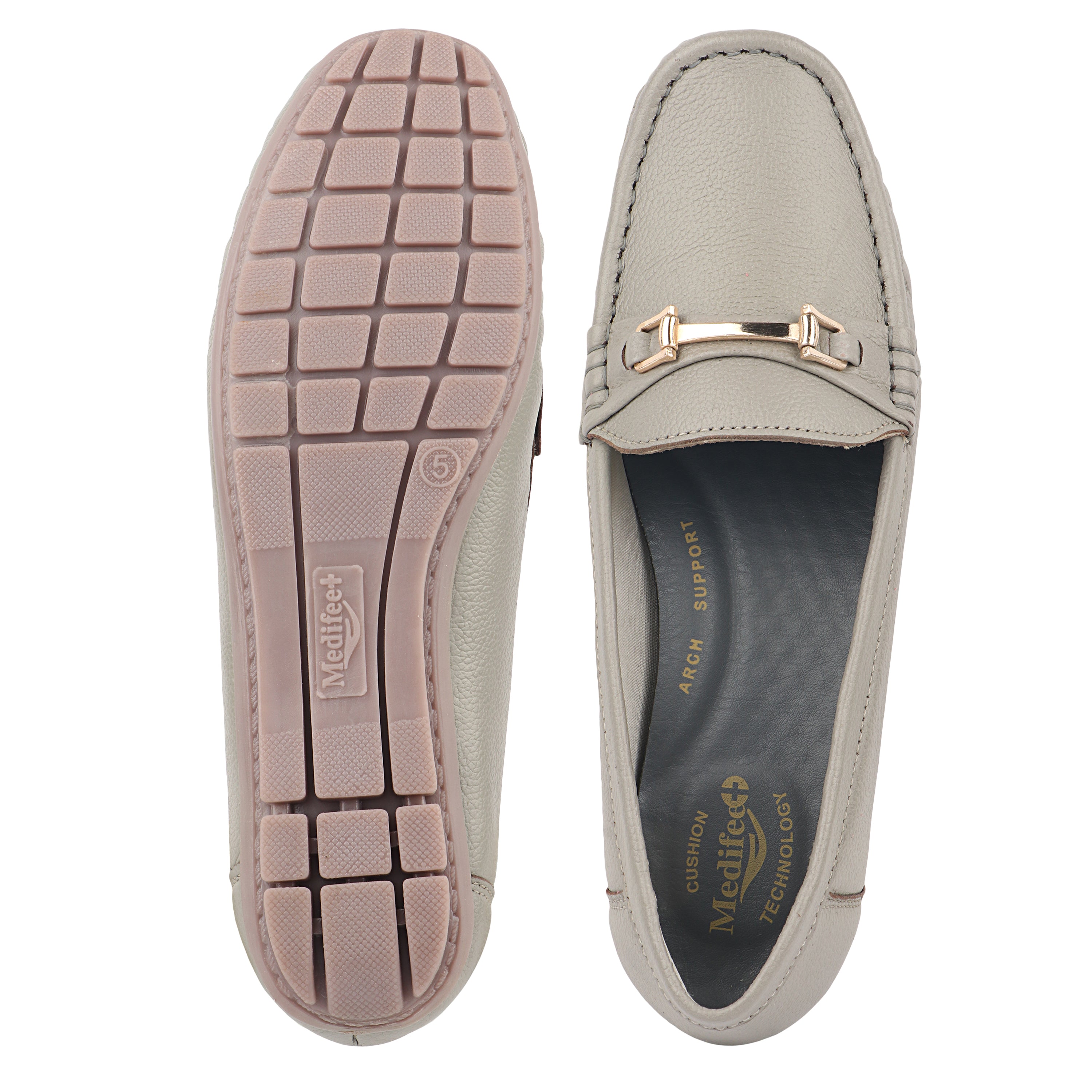Medifeet Leather Moccasin / Loafers for Women
(Premium Leather | Cushioned Footbed)