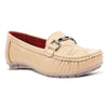 Medifeet Genuine Leather Metal Top Loafers with Arch Support For Women's