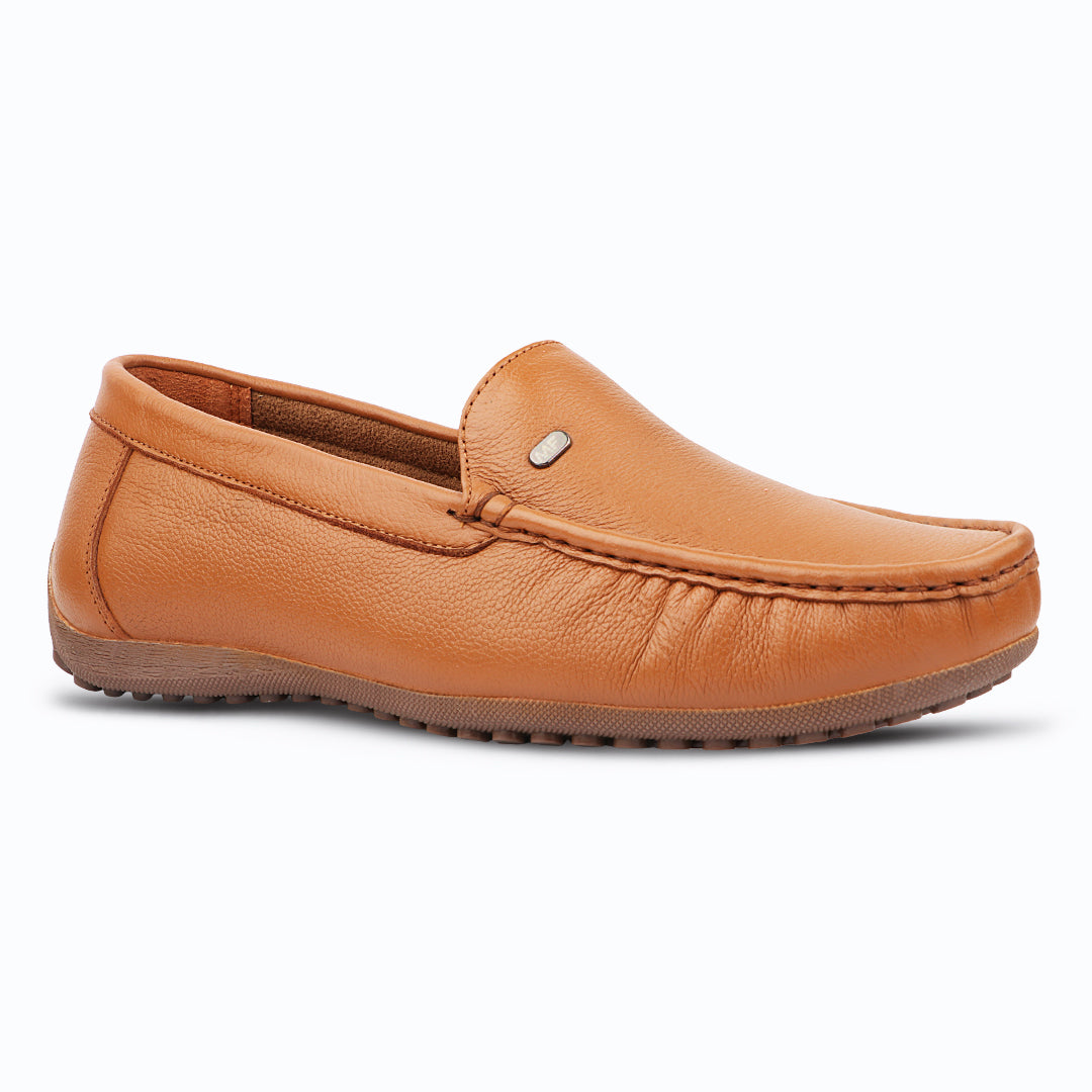 Medifeet Premium Genuine Leather Loafer with Extra Comfort For Men's