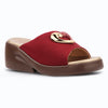 Medifeet Women's Elegant Comfort With Fashion Wedge Slide Sandals with Soft Cushioned Footbed & Engineered with BASF German Technology