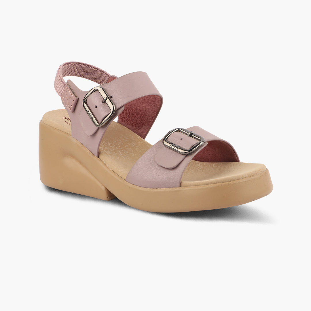 Medifeet Dual Strap Heel Sandal for Women (With Ankle Strap for Better Fit)