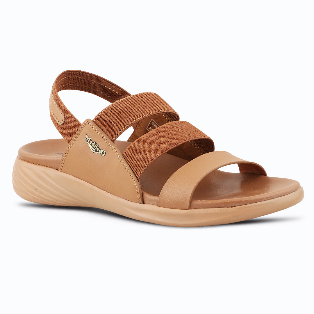 Medifeet TrioStyle Slingback Sandals for Women | Arch Support | Fashionable & Comfortable