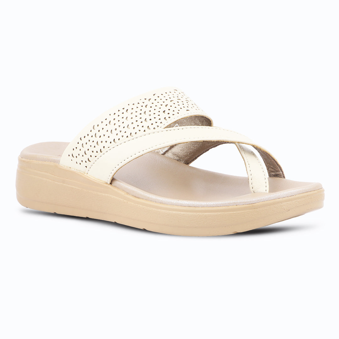 Medifeet SoftStep X-Ring Toe Comfort Slides Slippers For Women's – CushionFlow Midsole Arch Support for All-Day Support