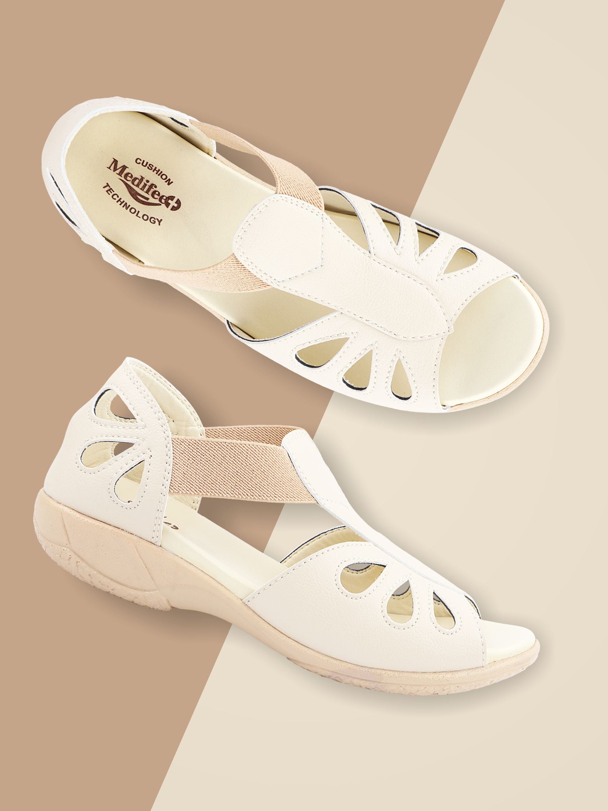Medifeet Crowne Style Sandals for Women (with High Back & Arch Support)