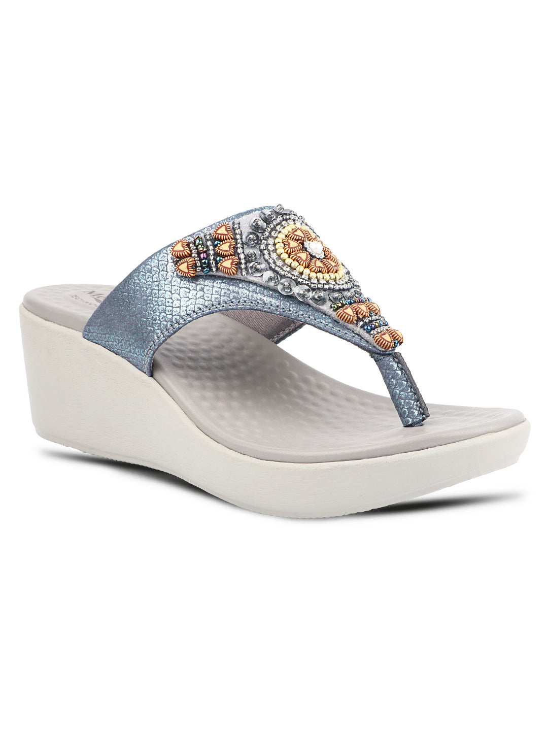 Medifeet Fashion Wedge with Cushion and Comfort Slip-On For Women
